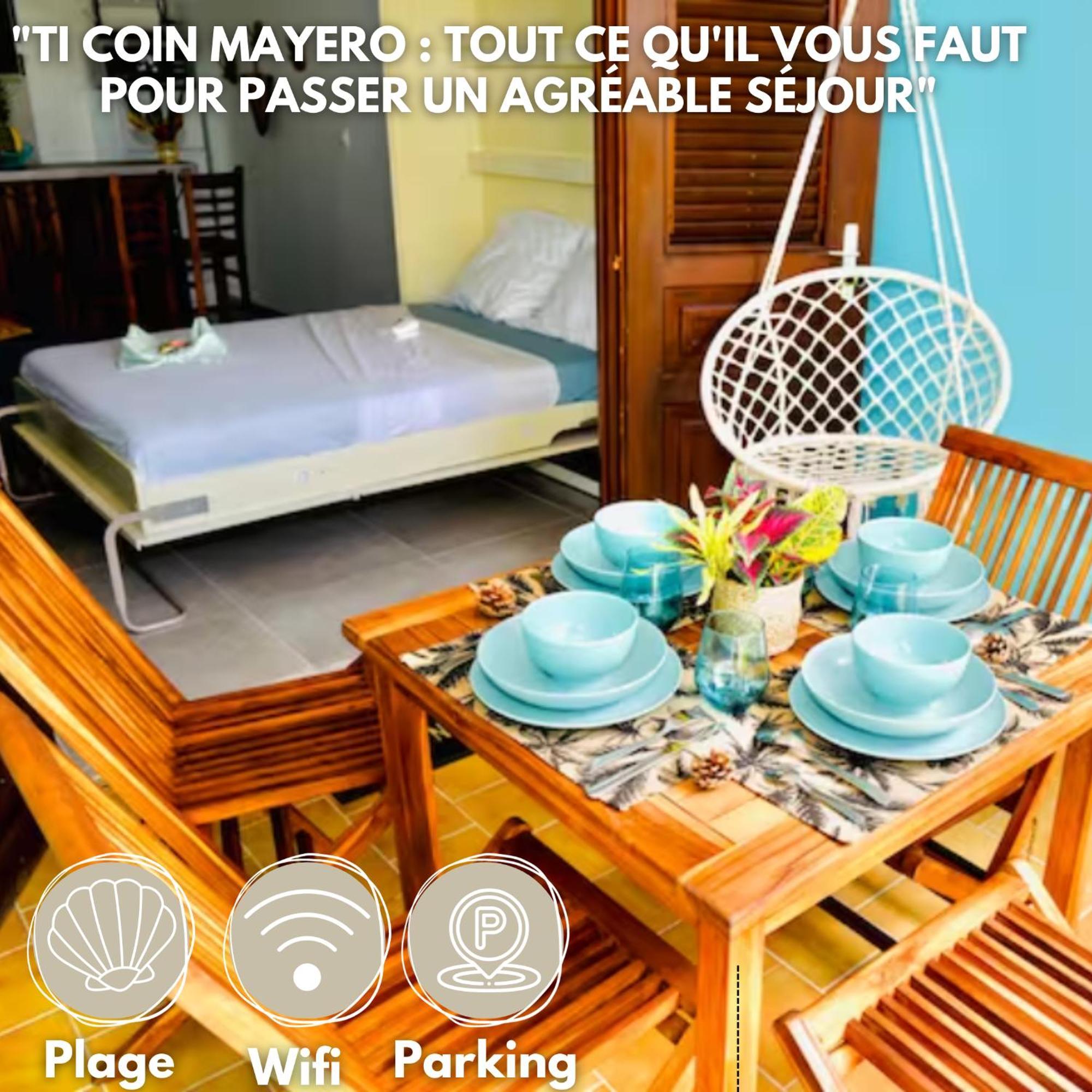 סנטה-אנה Ti Coin Mayero: Parking Free + Plage De Saint Anne מראה חיצוני תמונה